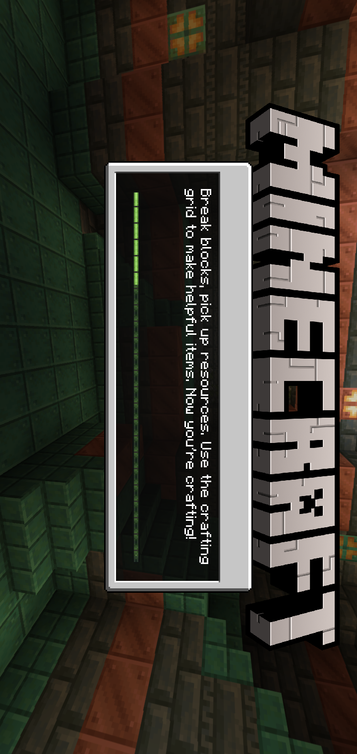 Minecraft Trial crafting tools and resources on Android